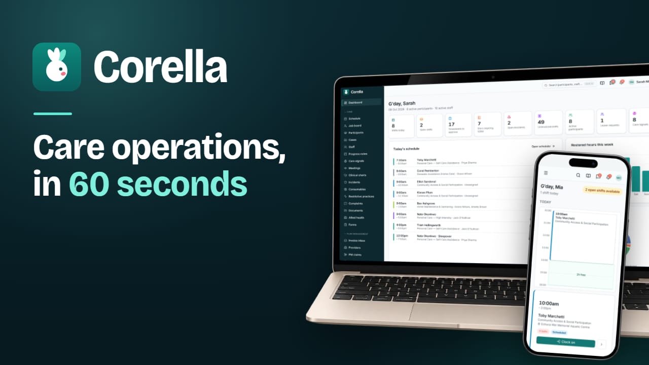 The video's title card: Corella in 60 seconds